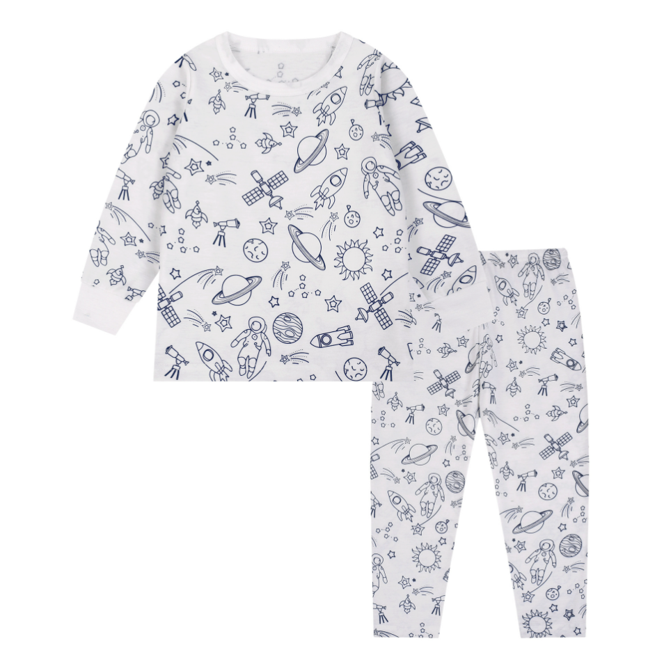 Kinder Pyjama Set & Buntstifte